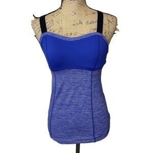 Lululemon Purple Cross Back Work Out Yoga Running Athletic Tank